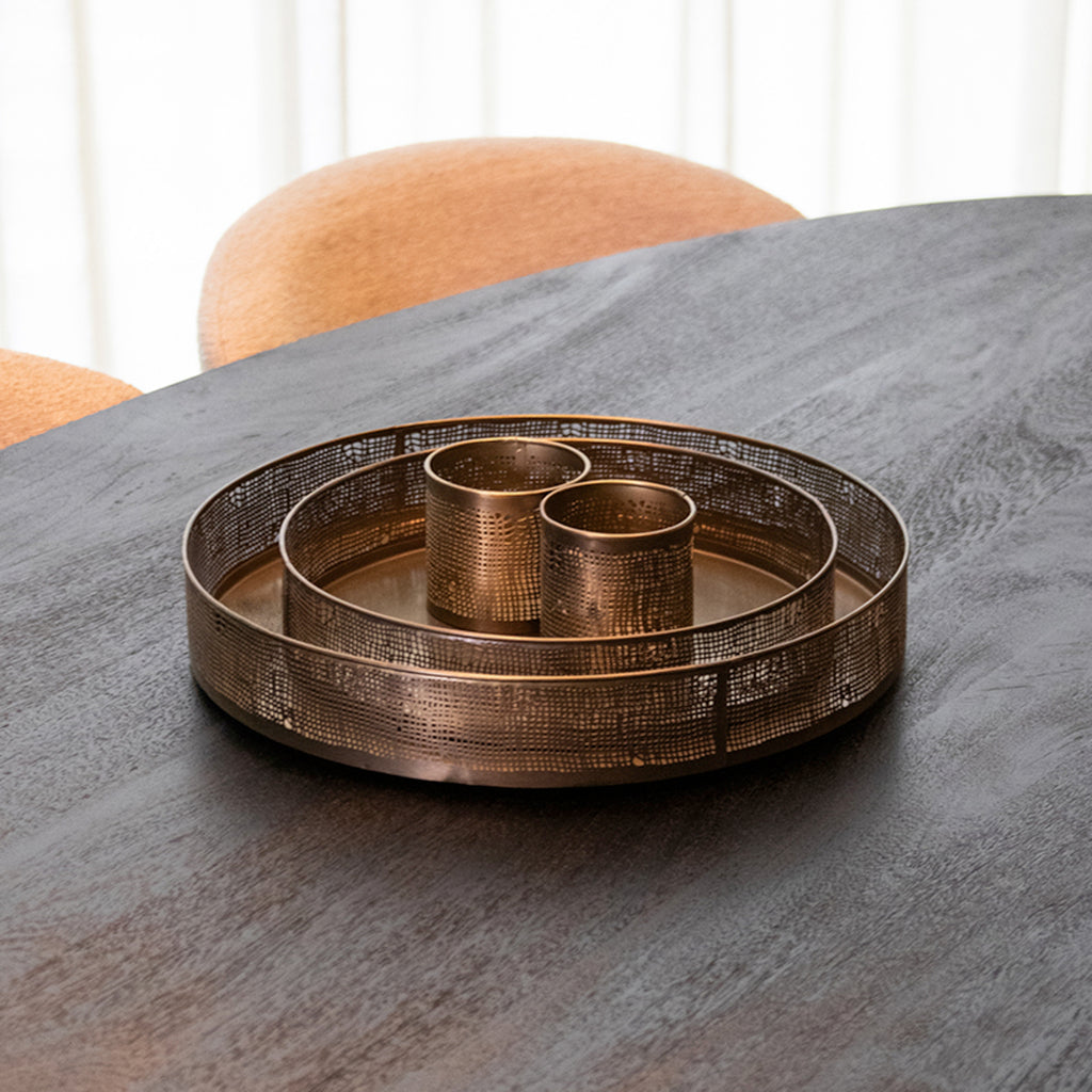 LABEL51 Kaarsenhouders - Antiek goud - Metaal