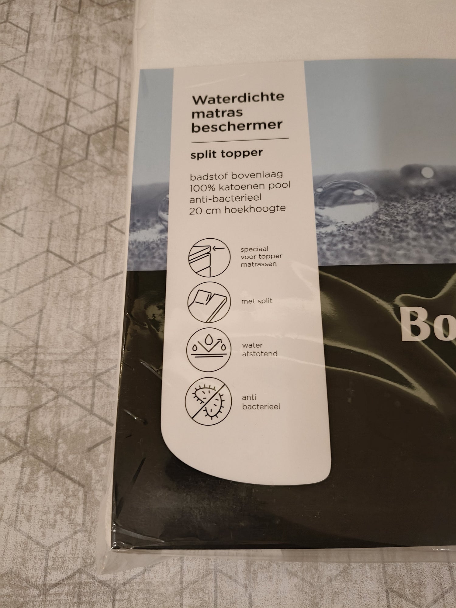 Bonnanotte Waterdichte Matrasbeschermer – Split Topper – 180 x 200 cm