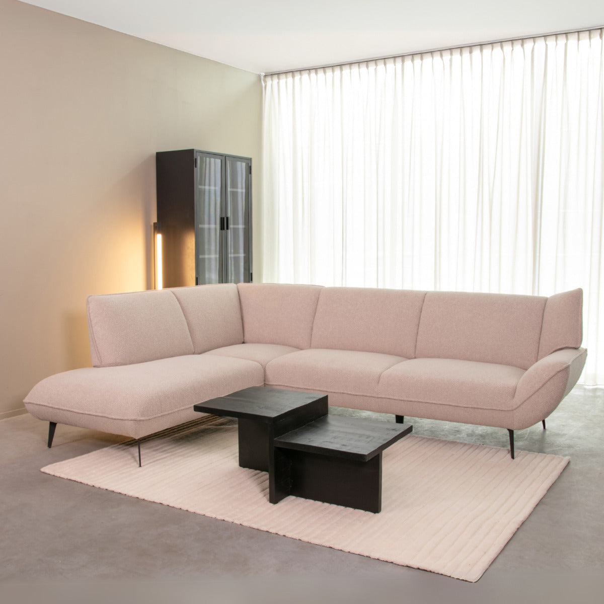 L-vormige bank Pesaro Links 274x85-203x82 cm
