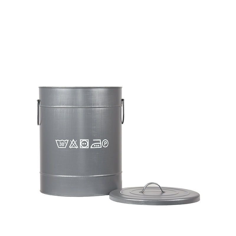LABEL51 Wasmand - Grijs - Metaal - M