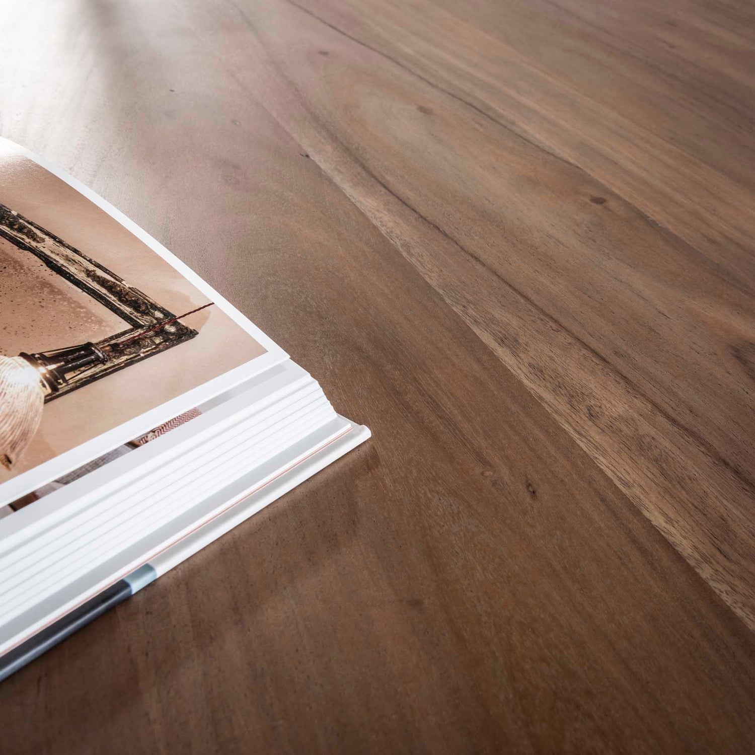 Eettafel Sculpture - 244x165x77 cm - Drift Brown - Acacia