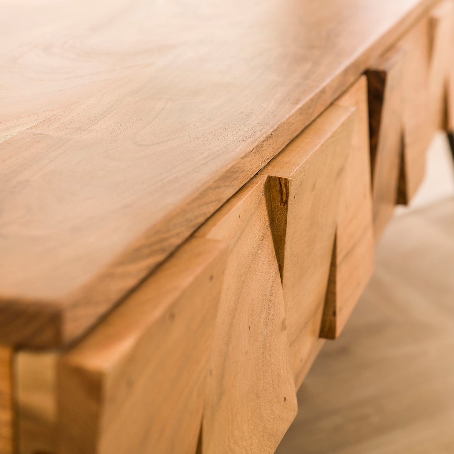 Kaptafel Demn - 120x42x77 cm - Naturel - Acacia