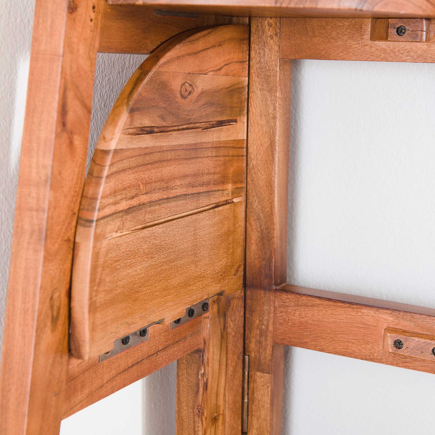 Hoekrek Angle - 64x44x148 cm - Zandkleur - Acacia