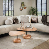 Salontafel Driehoekig - 80x80x40 cm - Naturel - Acacia