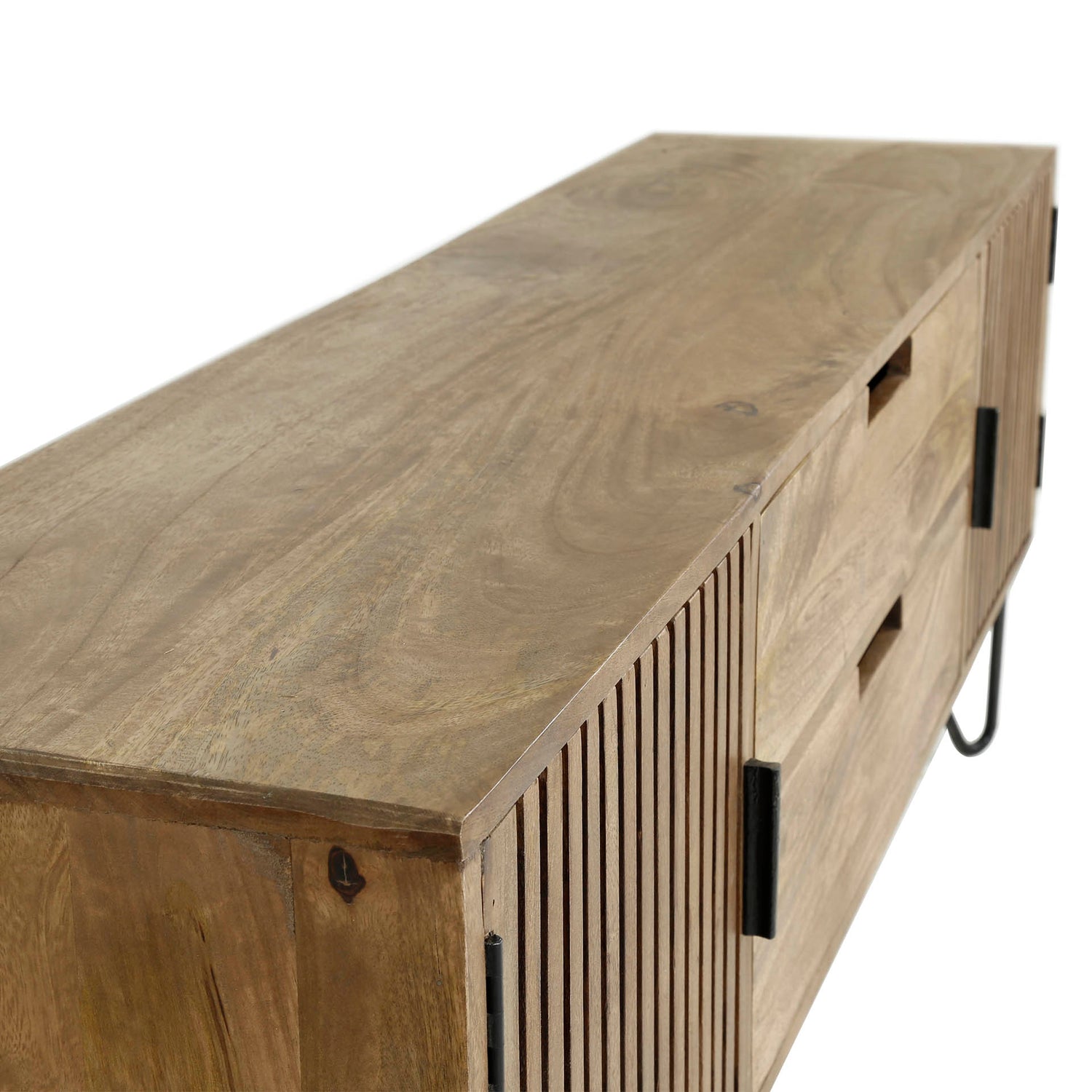 TV-meubel Tweak - 135x35x55 cm - Zandkleur - Mango