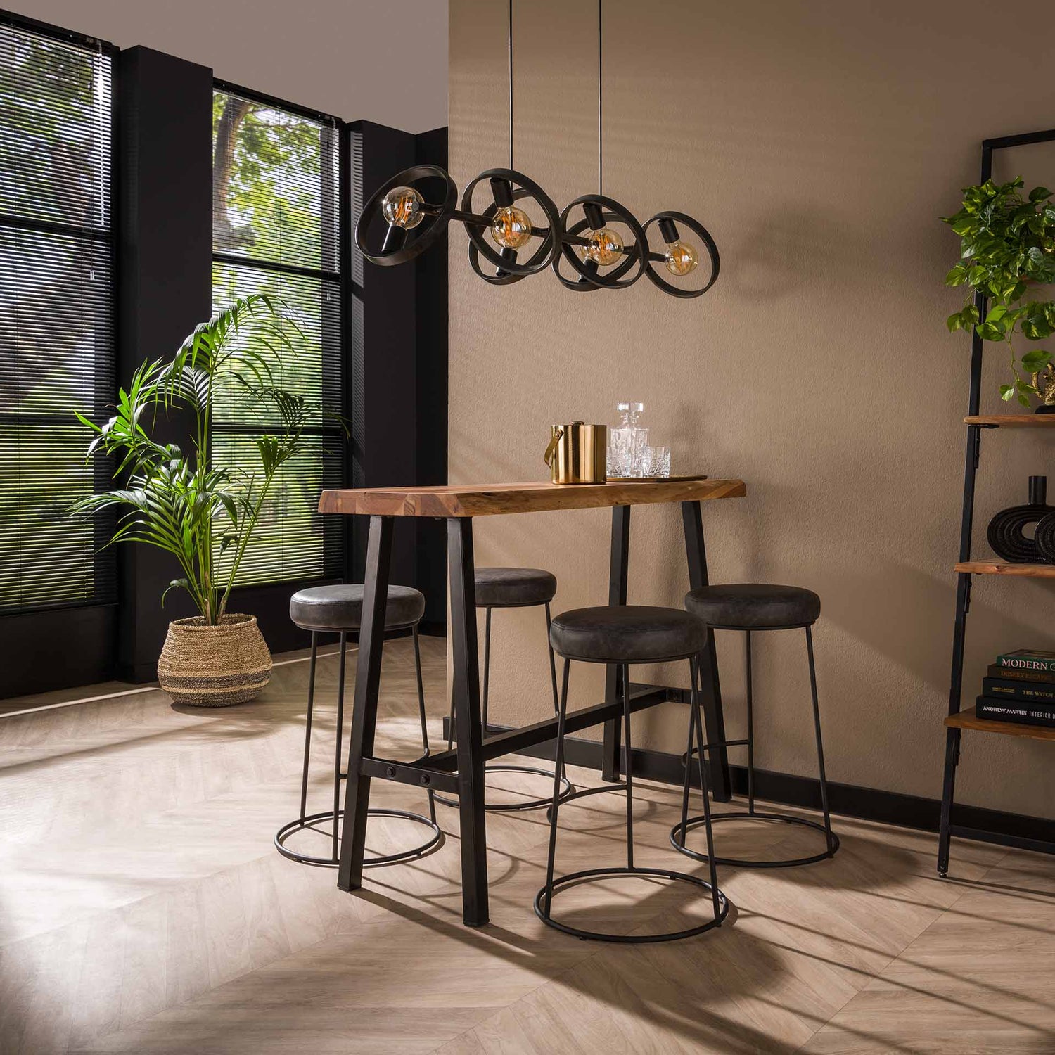 Bartafel Live Edge - 125x46x93 cm - Naturel - Acacia