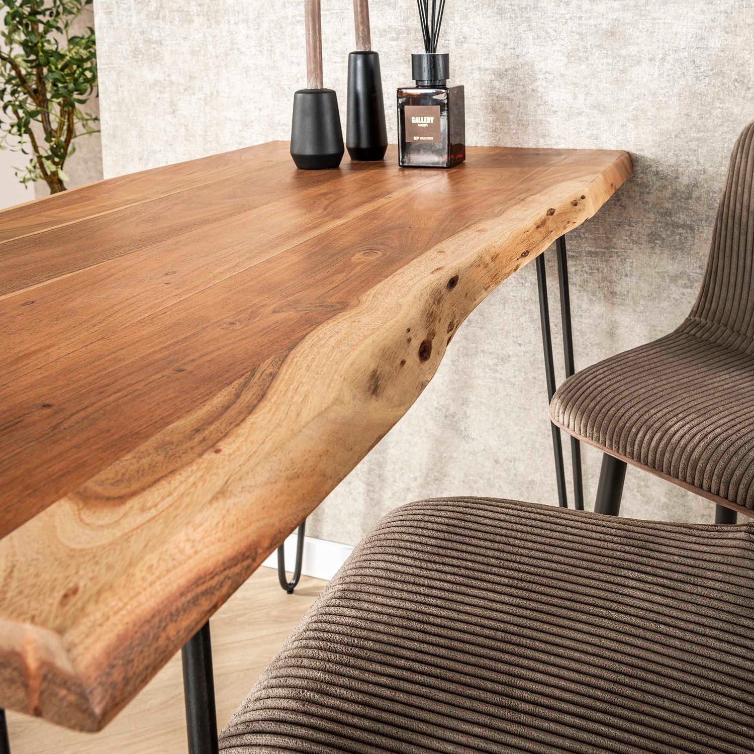 Bartafel Edge 130 cm - 130x70x92 cm - Naturel - Acacia