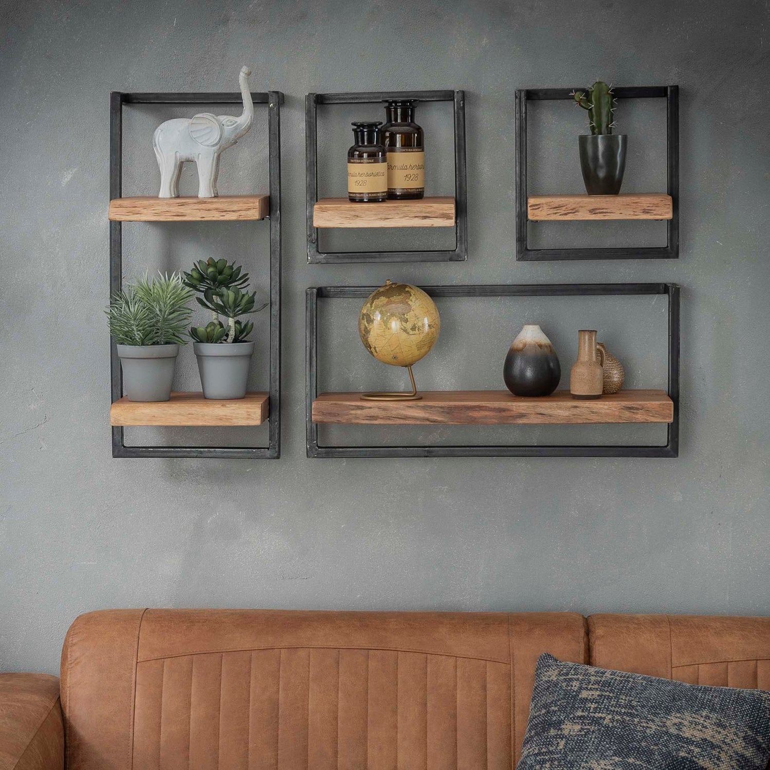 Wandplank Edge 30cm - 30x25x30 cm - Naturel - Acacia