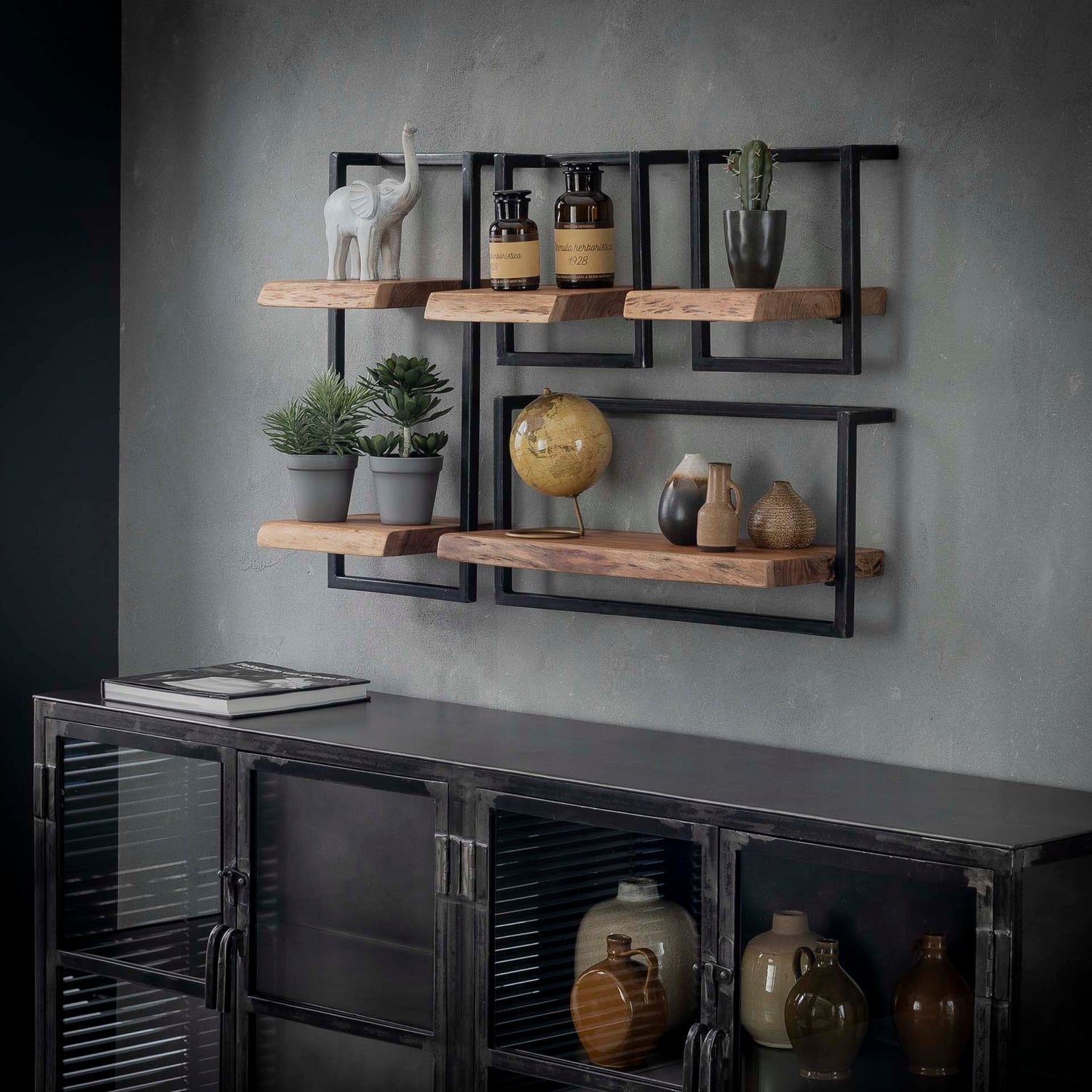 Wandplank Edge 30cm - 30x25x30 cm - Naturel - Acacia