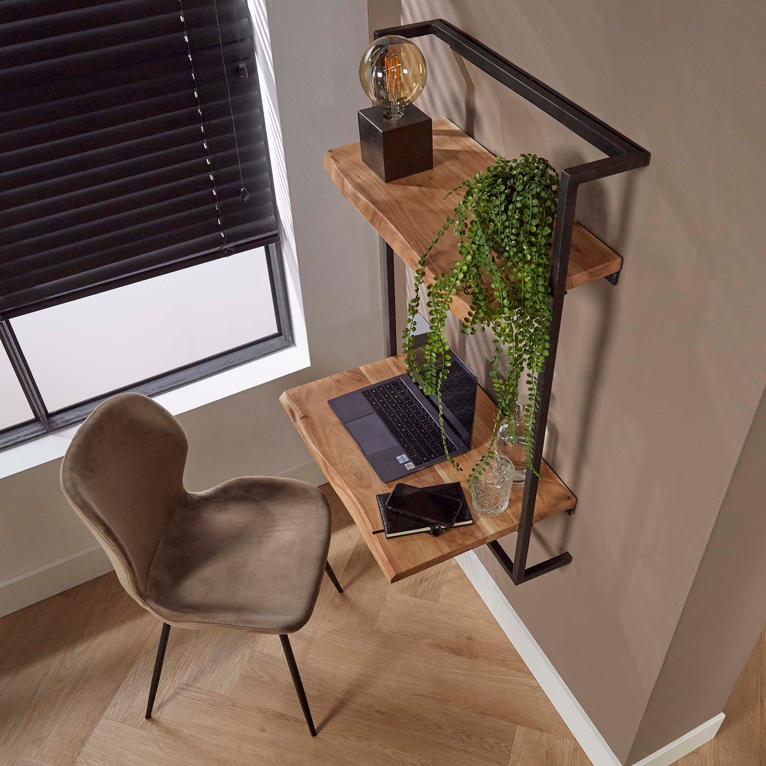 Desk Air Solid - 65x45x100 cm - Naturel - Acacia