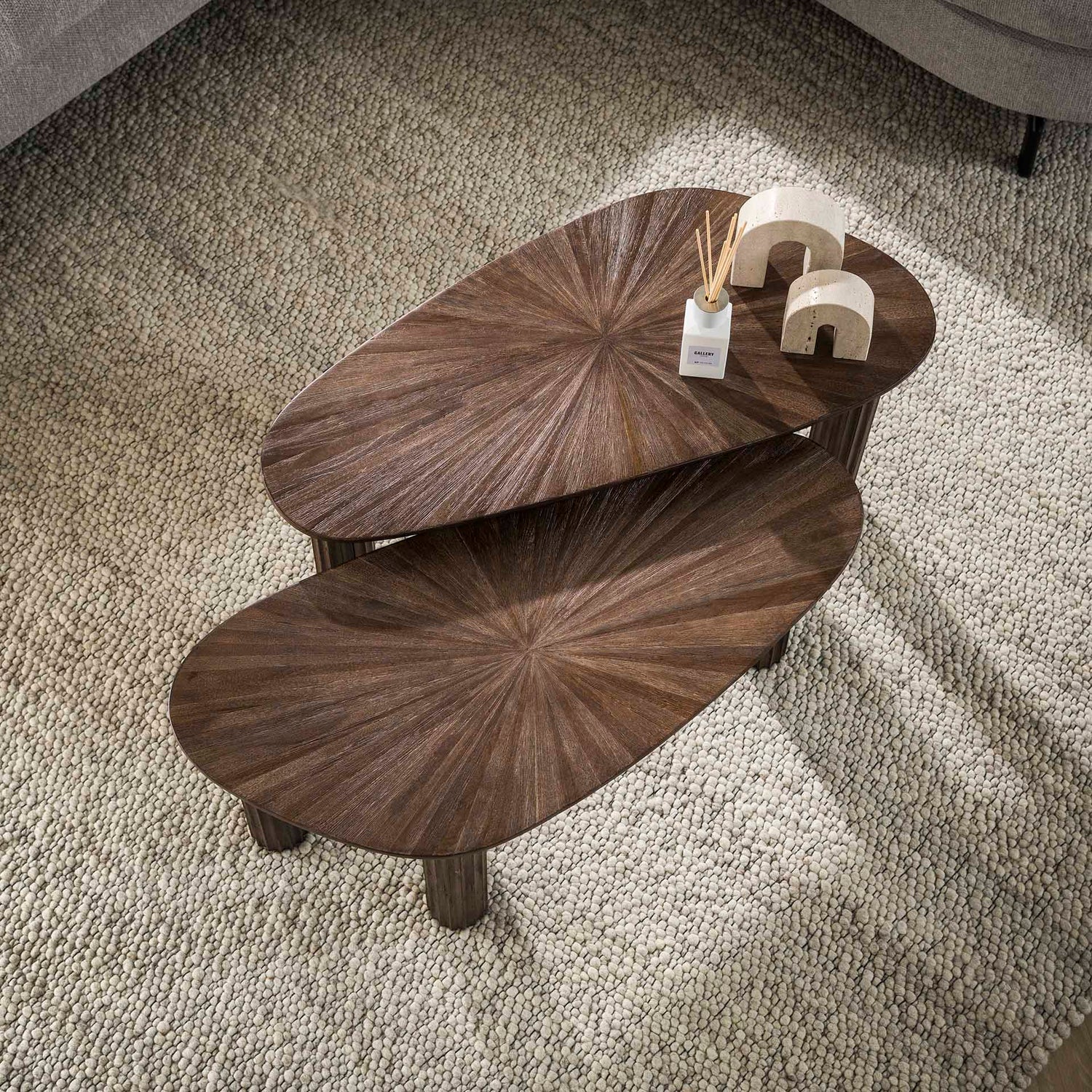 Salontafel Maya - 84x39x43 cm - Rust Brown - Teak