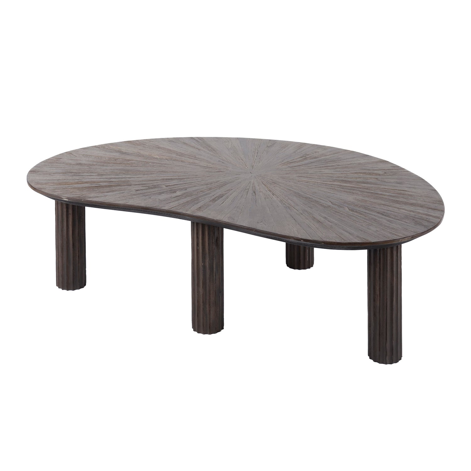 Salontafel Maya Niervormig - 110x68x36 cm - Rust Brown - Teak