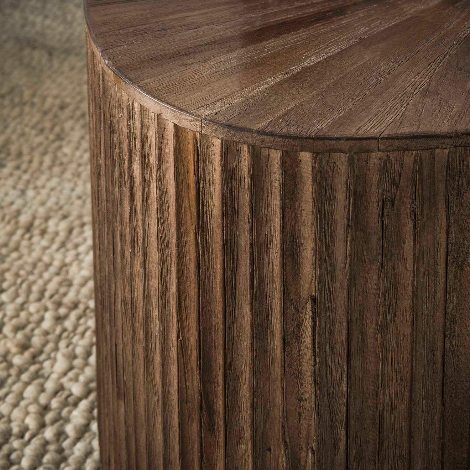 Salontafel Maya Vierhoekig XL - Set van 2 - 73x68x31 cm - Rust Brown - Teak