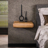 Nachtkastje Sleek - 45x35x10 cm - Zandkleur - Mango