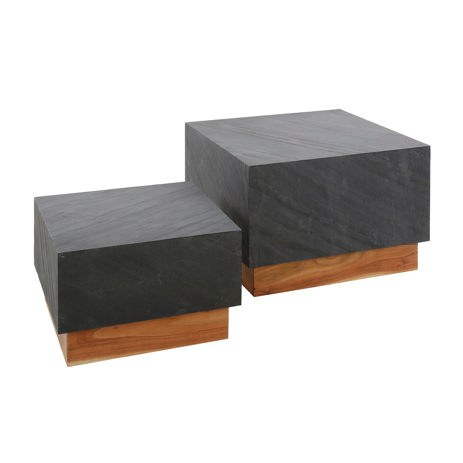 Salontafel Blox Slate Set - 58x58x40 cm