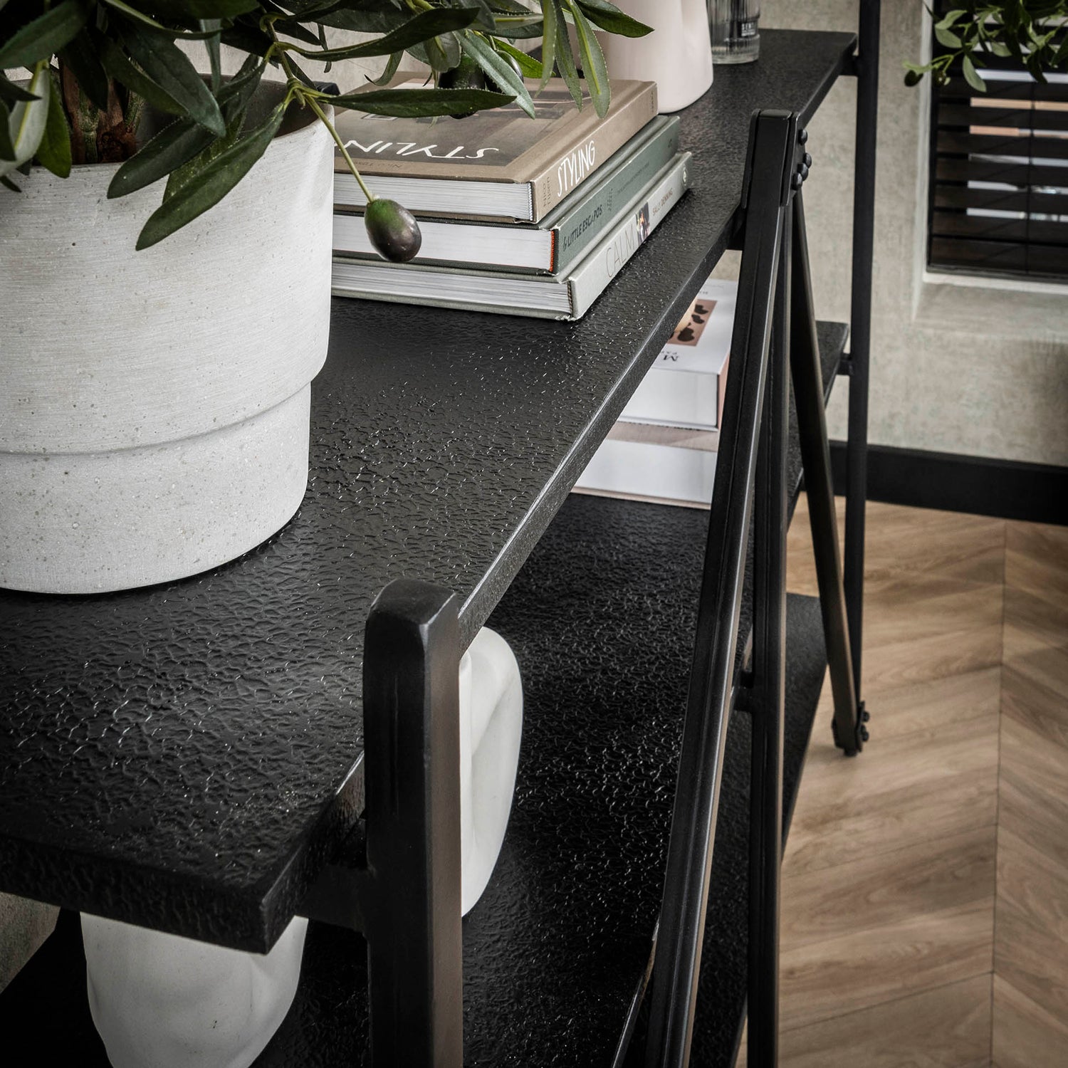 Wandrek 3-laags Piega - 130x35x85 cm - Grijs