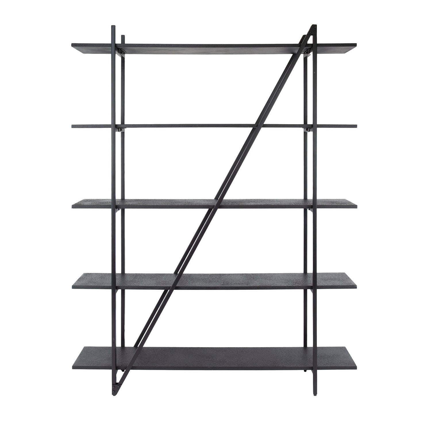 Wandrek met 5 laags Piega - 140x35x181 cm - Grijs