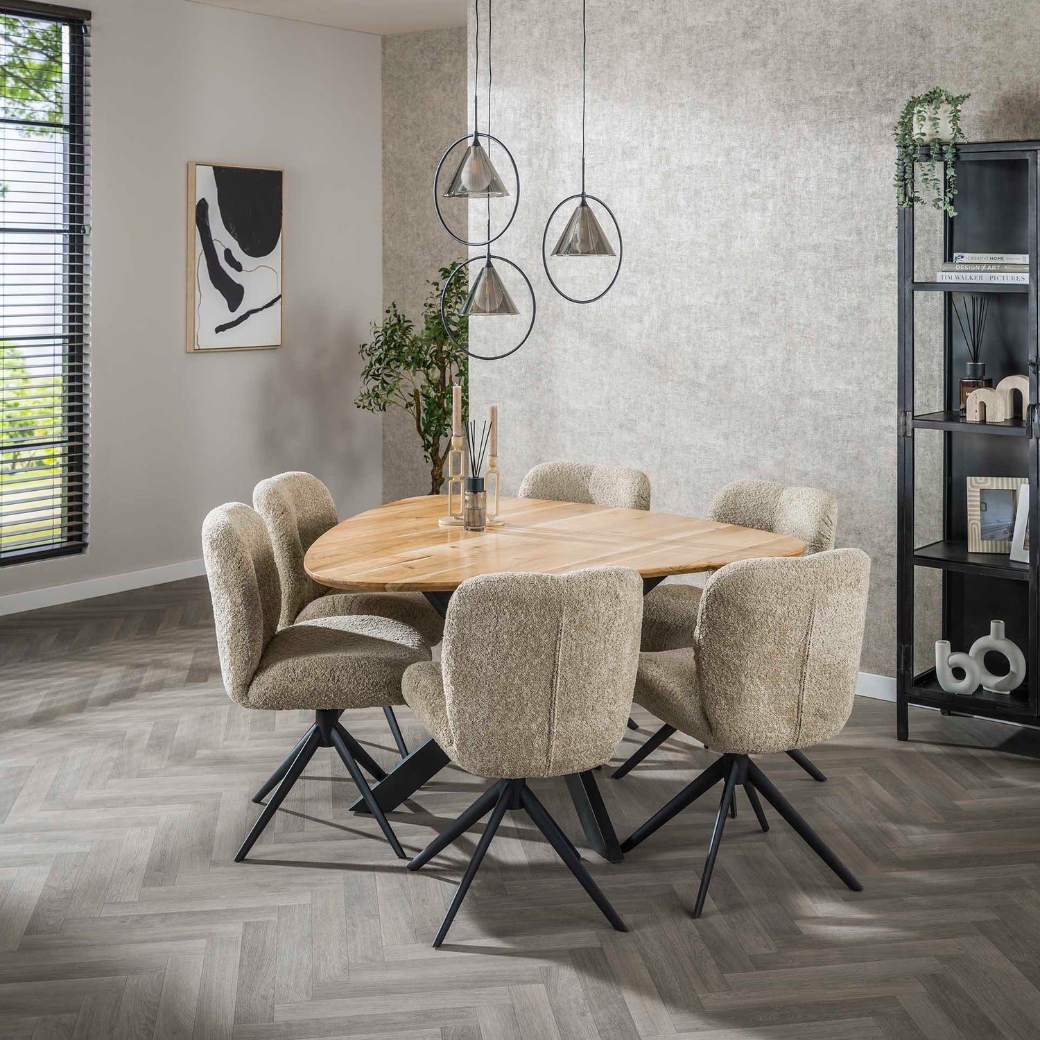 Eettafel Driehoek - 135x135x76 cm - Naturel - Acacia