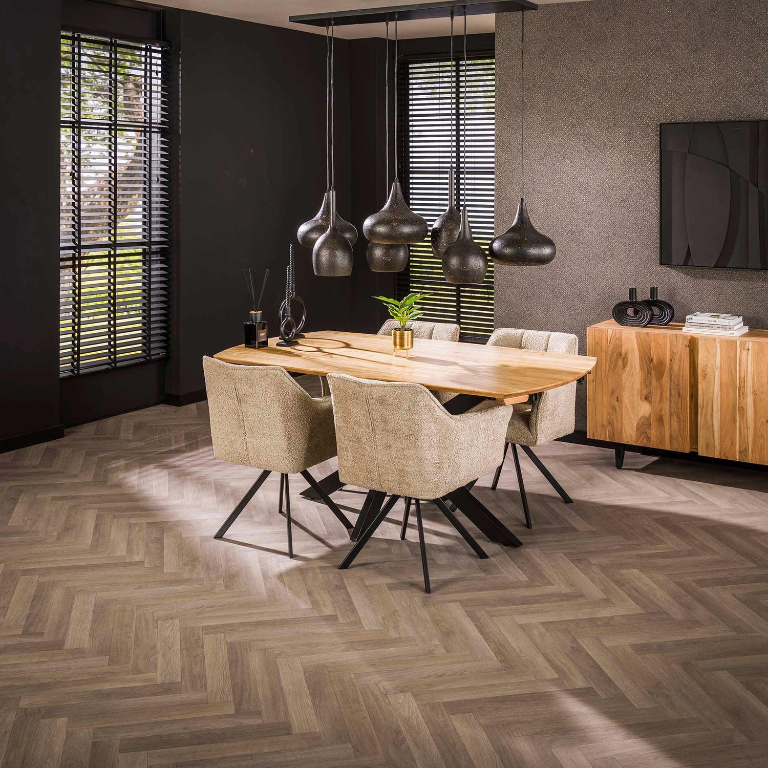 Eettafel Extend - 275x90x77 cm - Naturel - Acacia