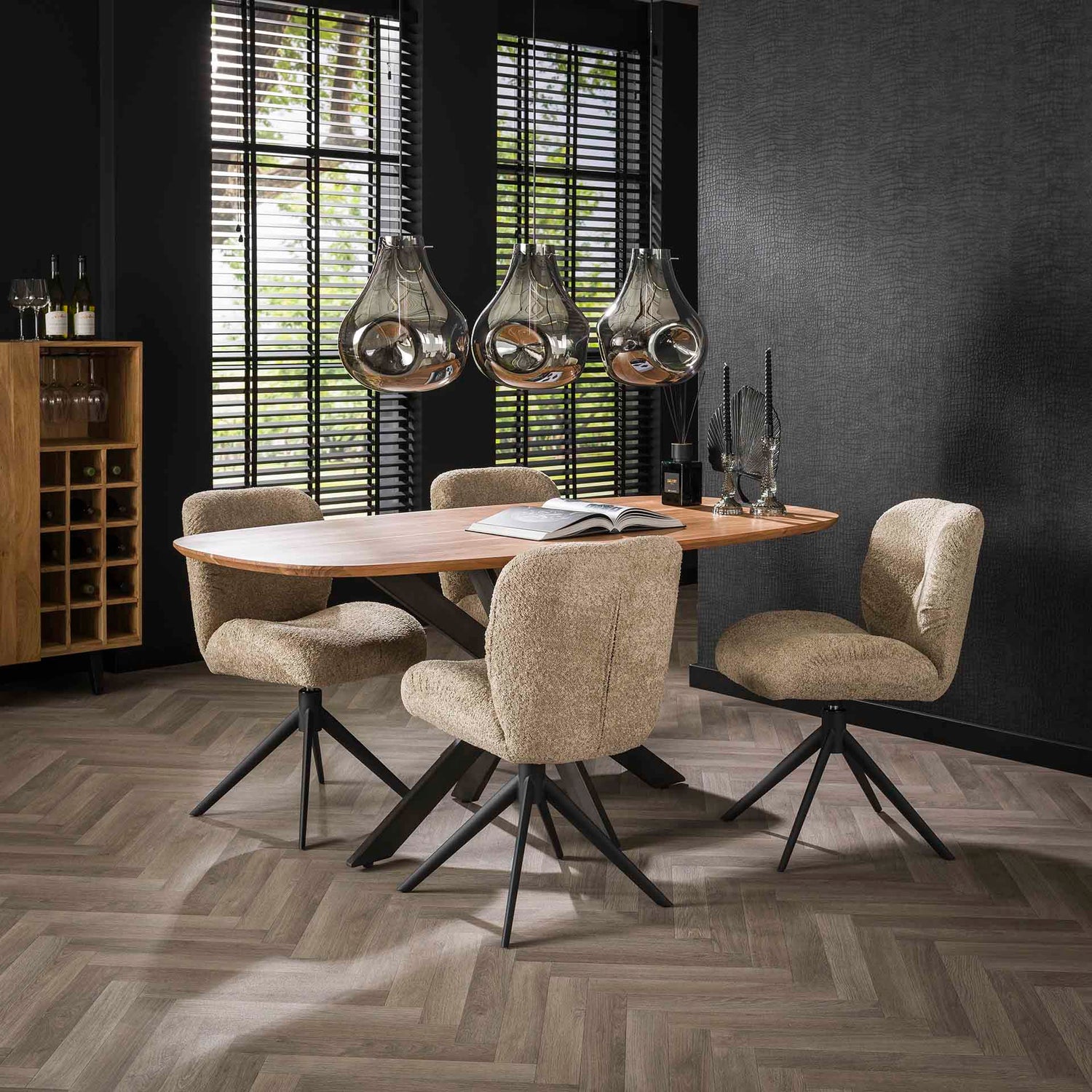 Eettafel Arhus Solid - 180x95x77 cm - Naturel - Acacia