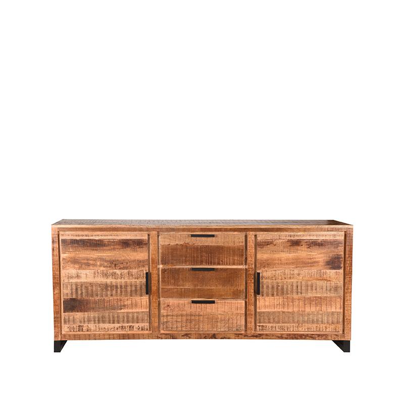LABEL51 Dressoir Glasgow - Ruw - Mangohout - 190 cm