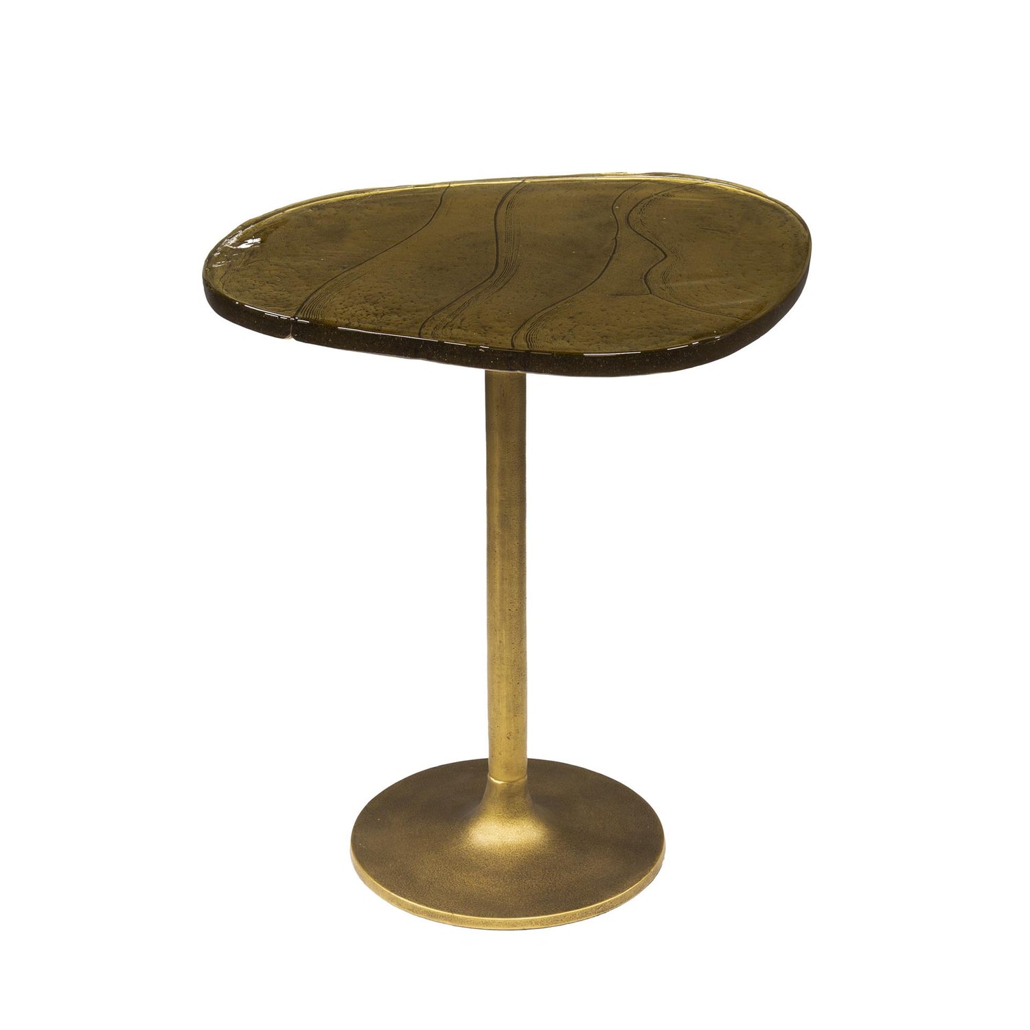 Bijzettafel Eclipse M - 50x42x55 cm - Antiek Goud