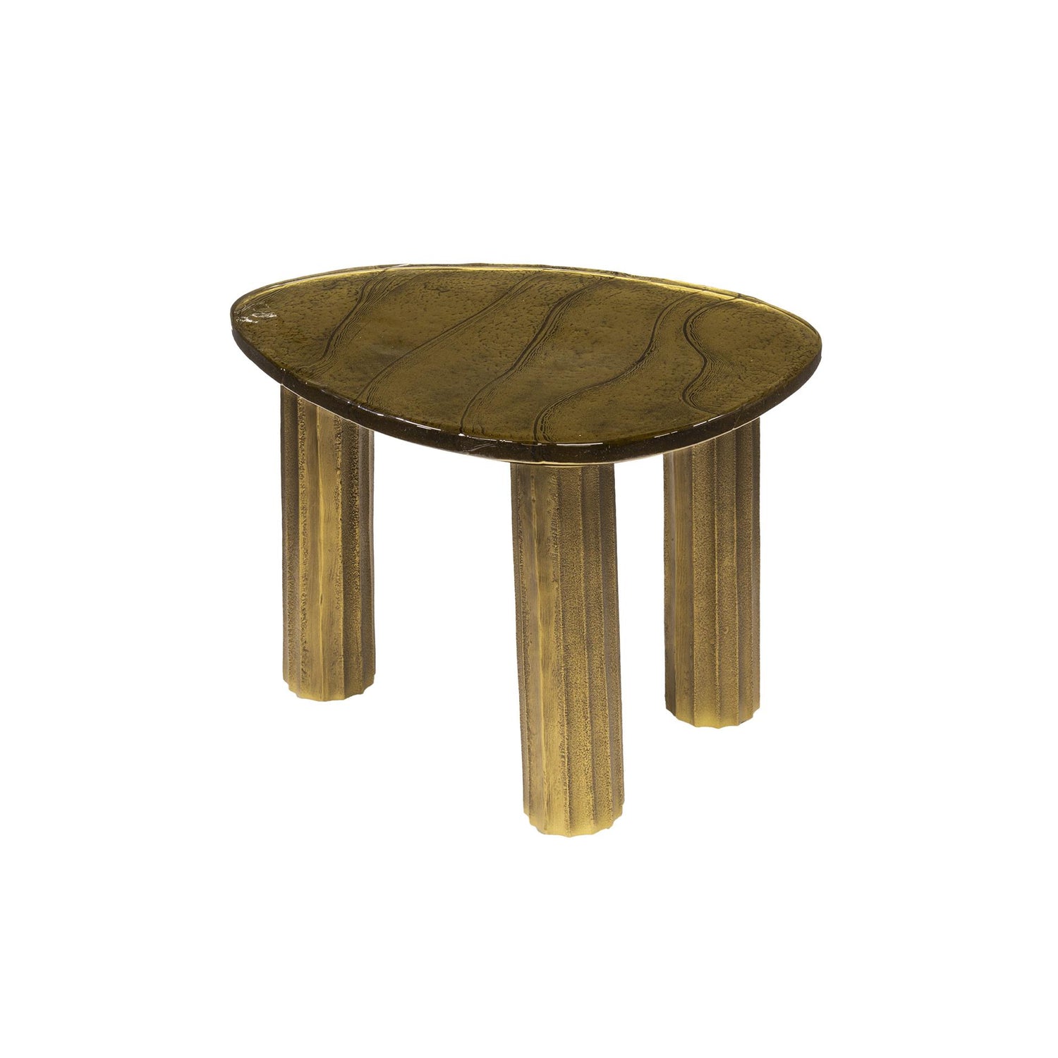 Salontafel Eclipse S - 51x37x35 cm - Antiek Goud