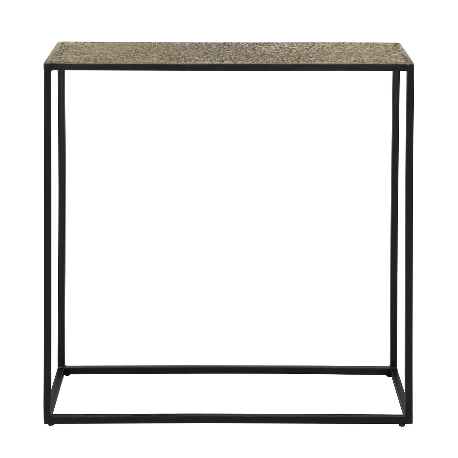 Haltafel Iron Metallic - 75x25x75 cm - Brons Antiek