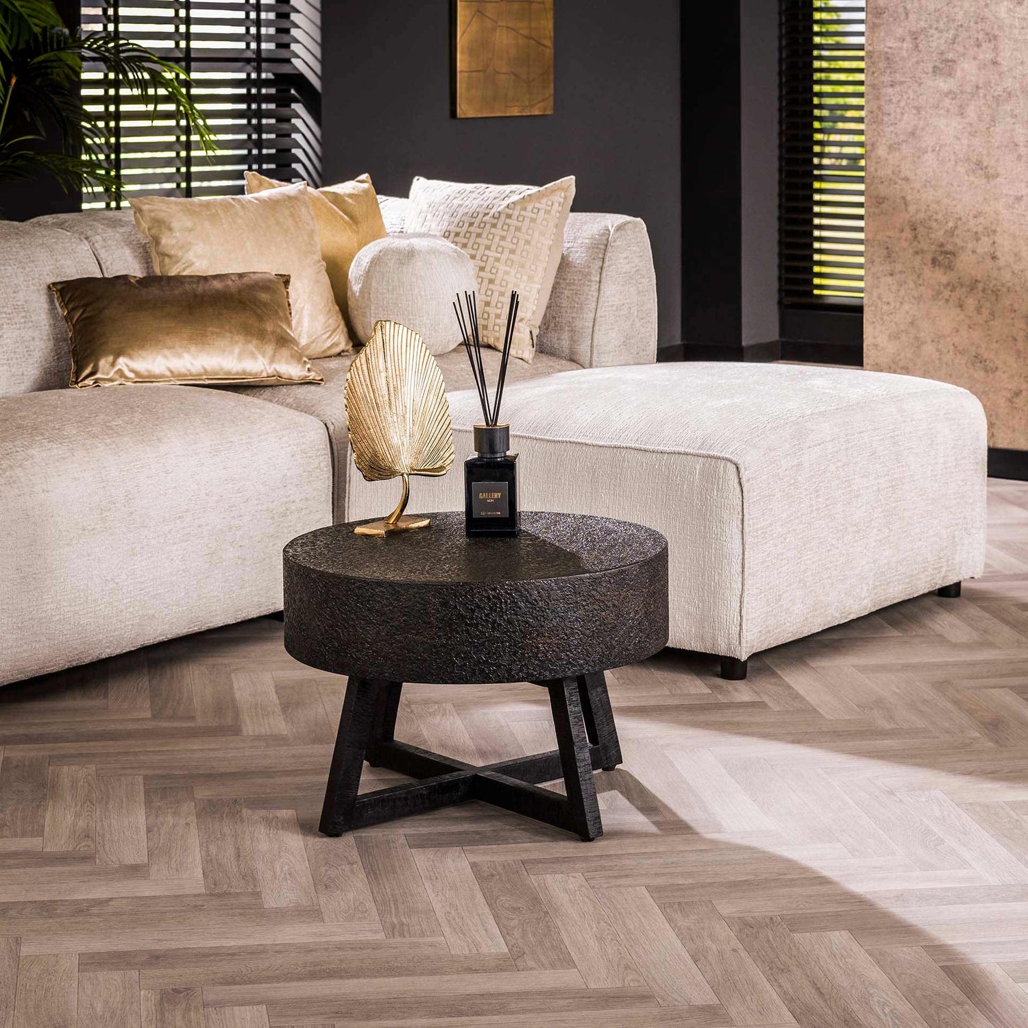 Salontafel Ø60 Low Bulky Ferro - 60x60x41 cm - Metallic - Ferro