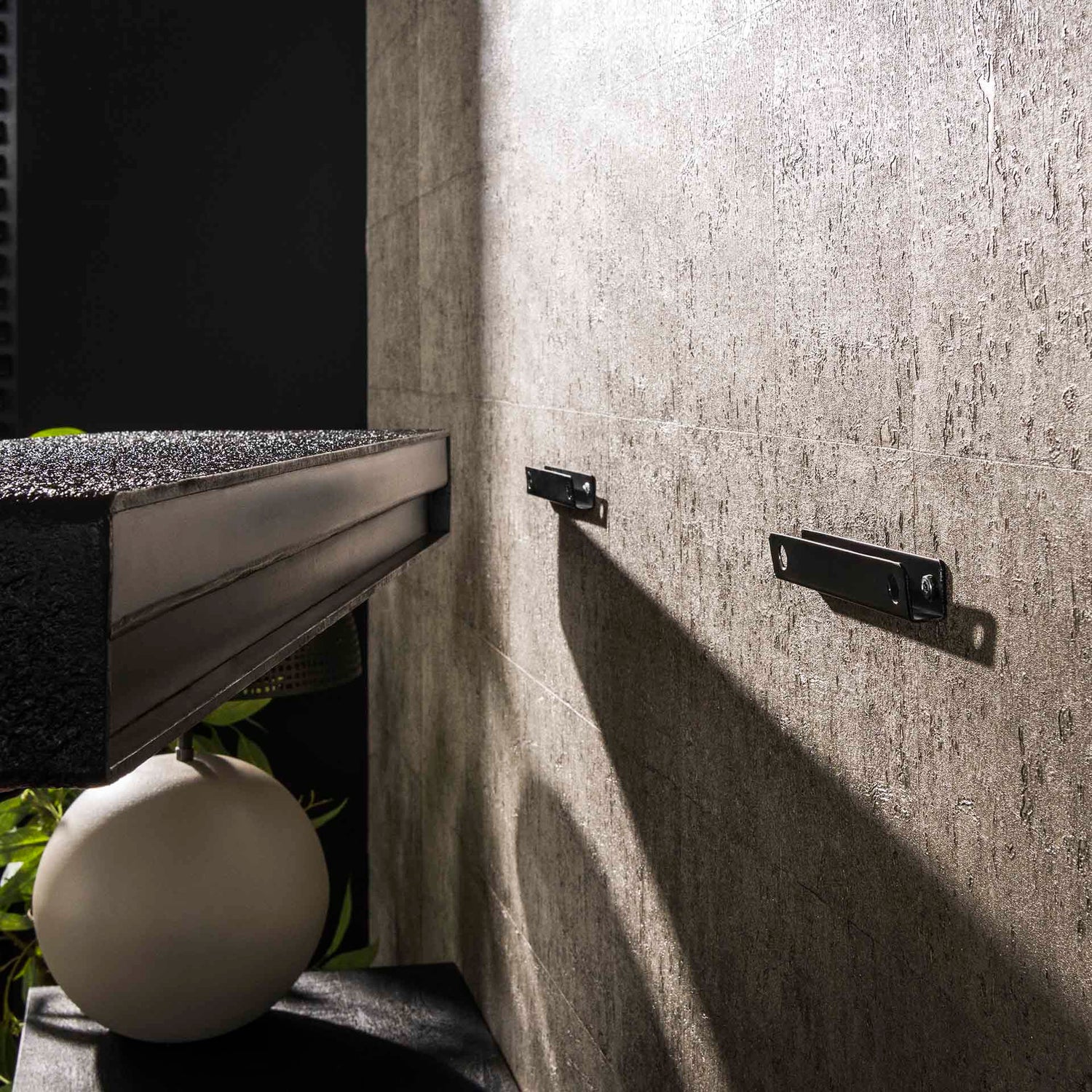 Wandplank 100cm Metallic - 100x29x8 cm - Grijs