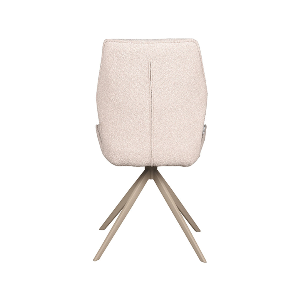 LABEL51 Eetkamerstoel Comfy - Naturel - Boucle