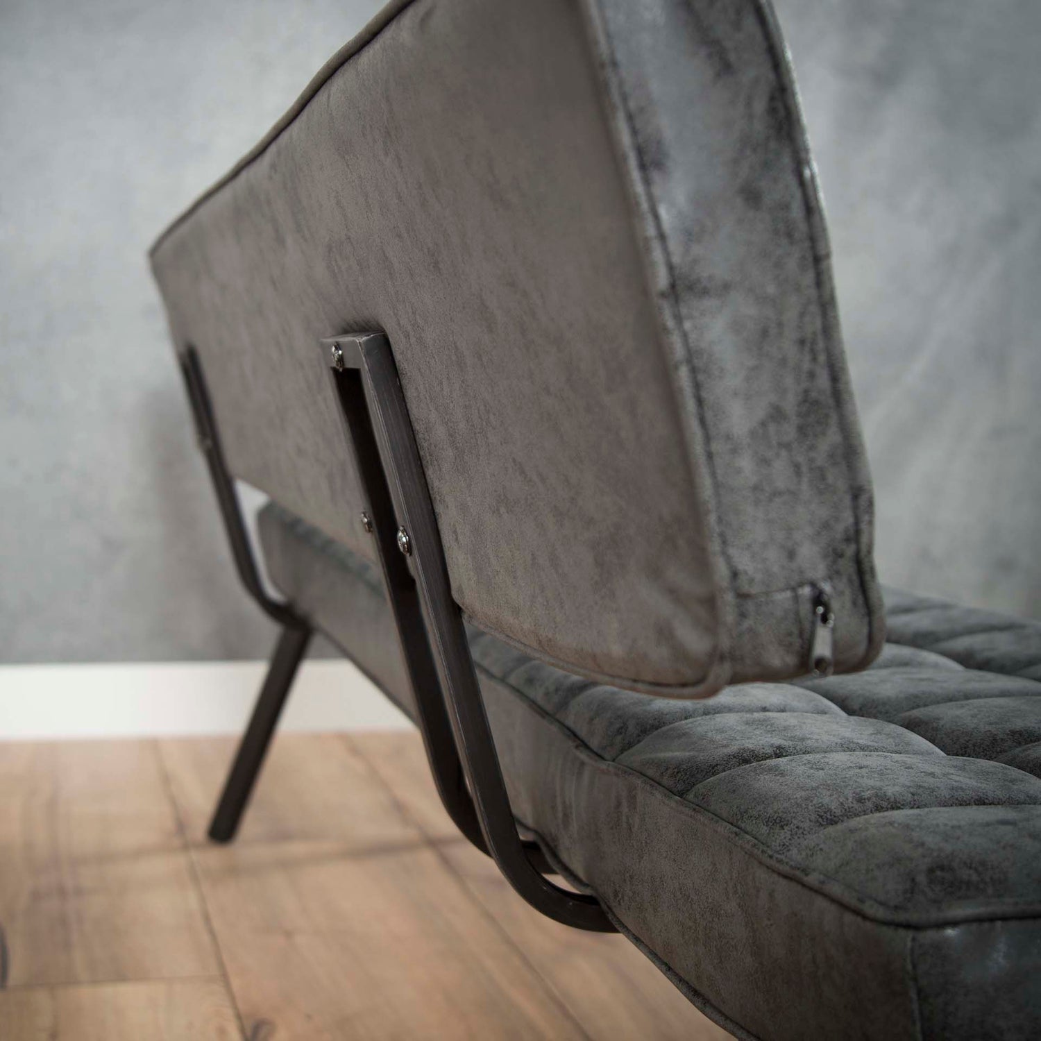 Eetkamerbank 180 cm - 180x54x83 cm - Zwart - Wax PU