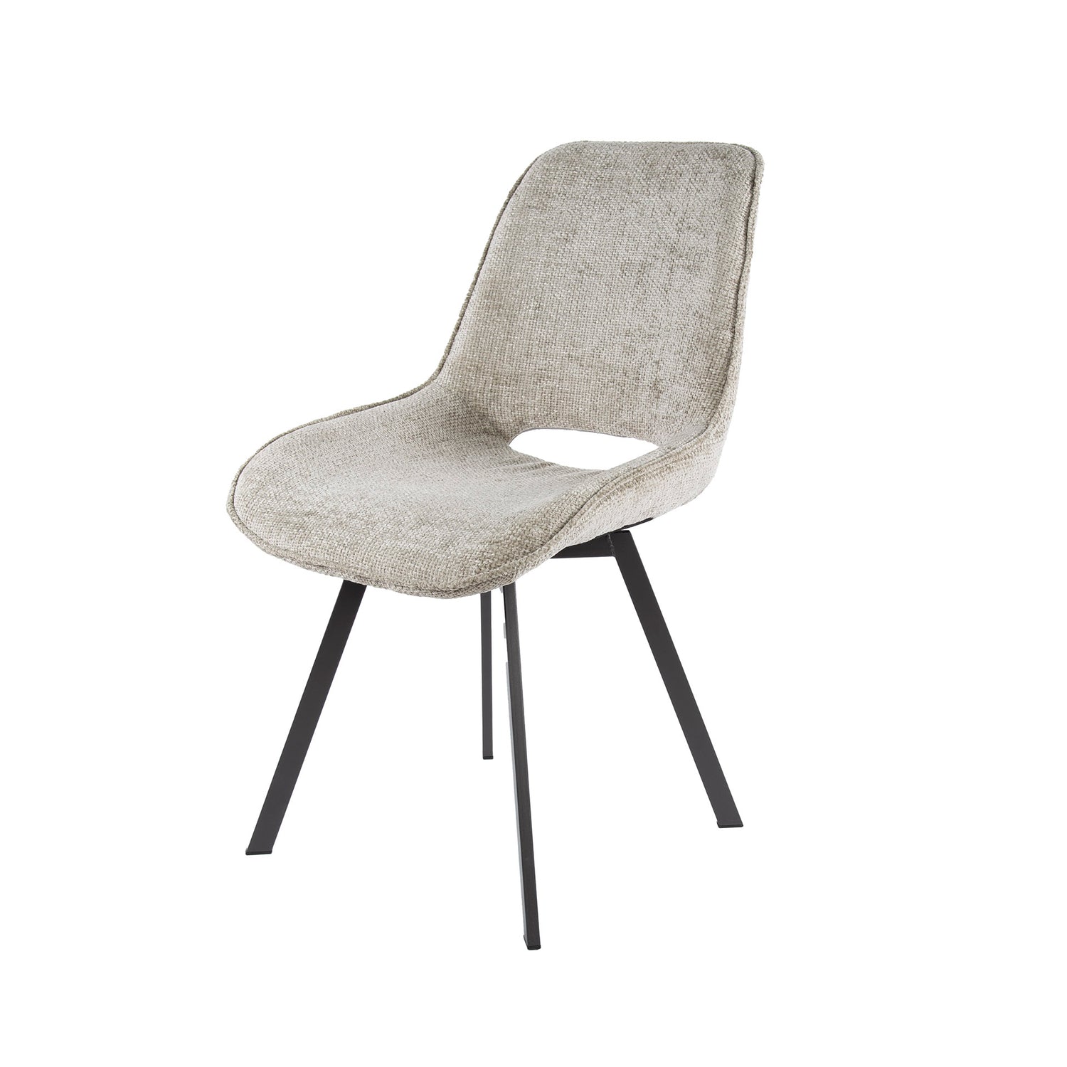 Stoel Swivel 4 stuks - 51x62x87 cm - Rich Zandkleur