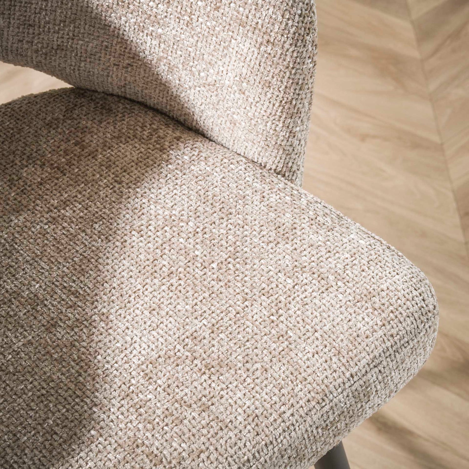 Armstoel Salon 2 stuks - 58x56x81 cm - Tissee Cargo Zandkleur