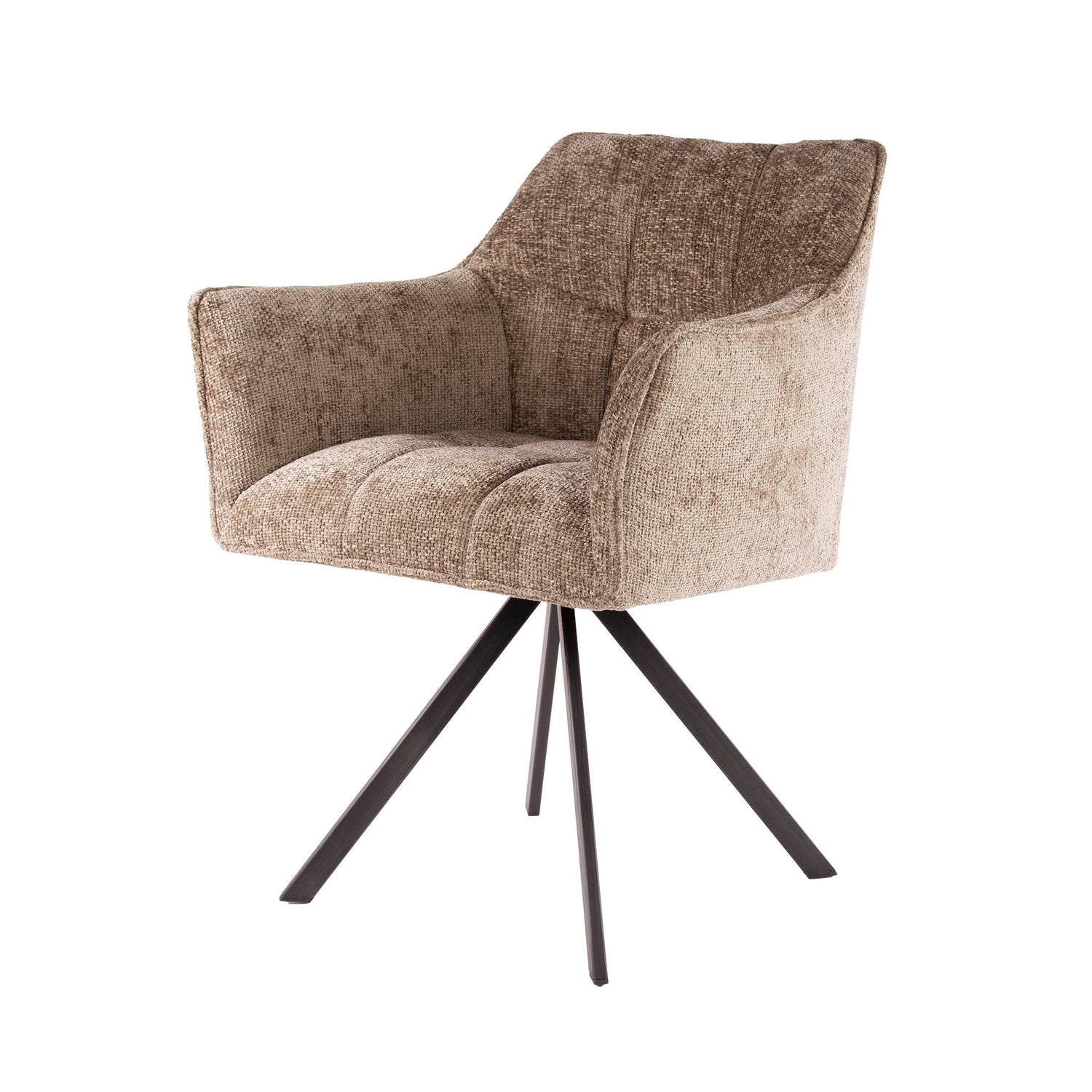 Armstoel Raster Draaibaar 2 stuks - 63x60x81 cm - Rich Champagne