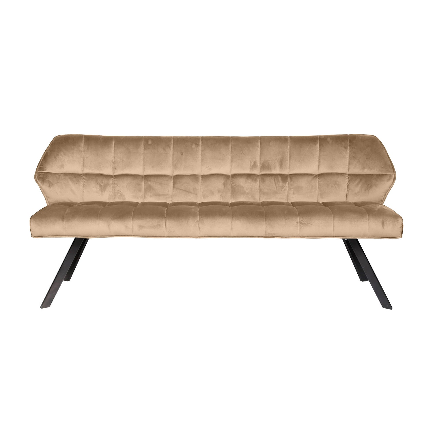Eetkamerbank Raster - 180x58x81 cm - Champagne Velours