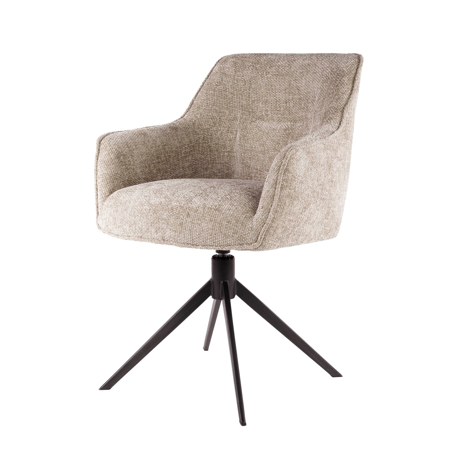 Armstoel Pull Draaibaar 2 stuks - 61x62x83 cm - Rich Zandkleur