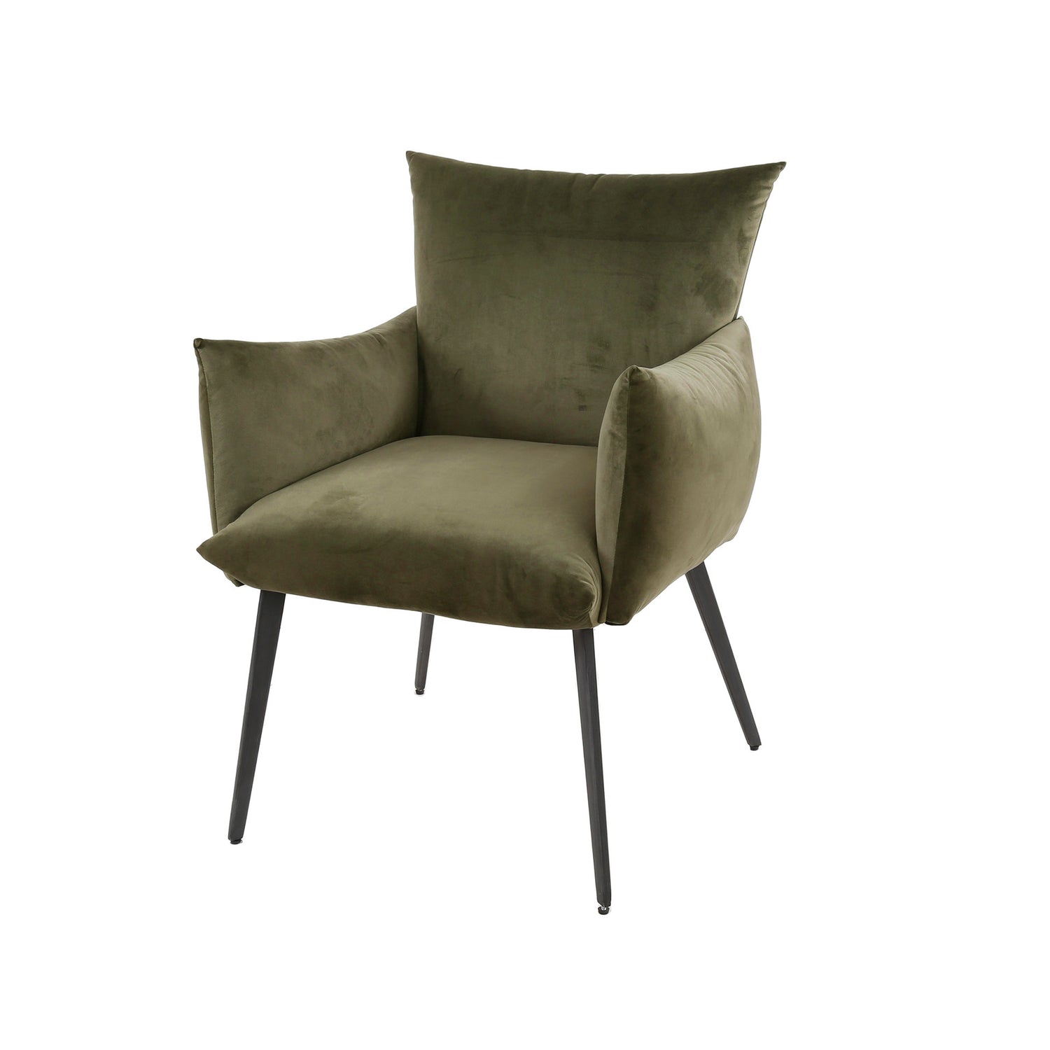 Eetkamerfauteuil Lobby - 65x68x83 cm - Groen Velours
