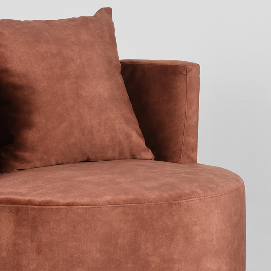LABEL51 Fauteuil Evy - Roest - Velours
