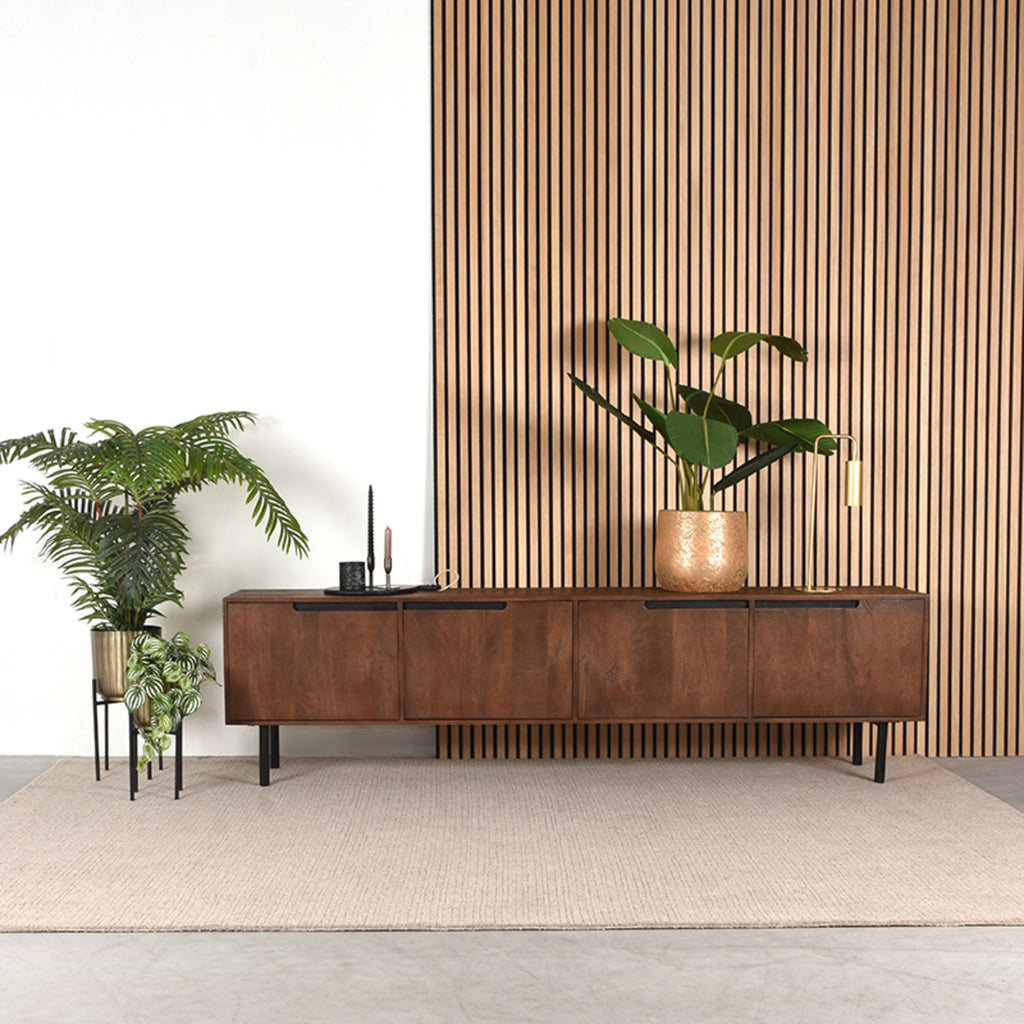 LABEL51 Tv-meubel Rio - Espresso - Mangohout