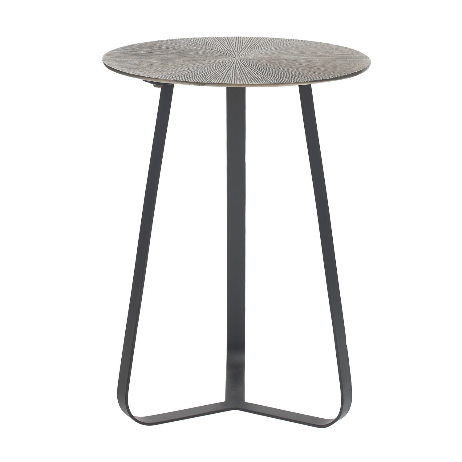 Kae Gold Alu Black Iron Round Coffee Table S