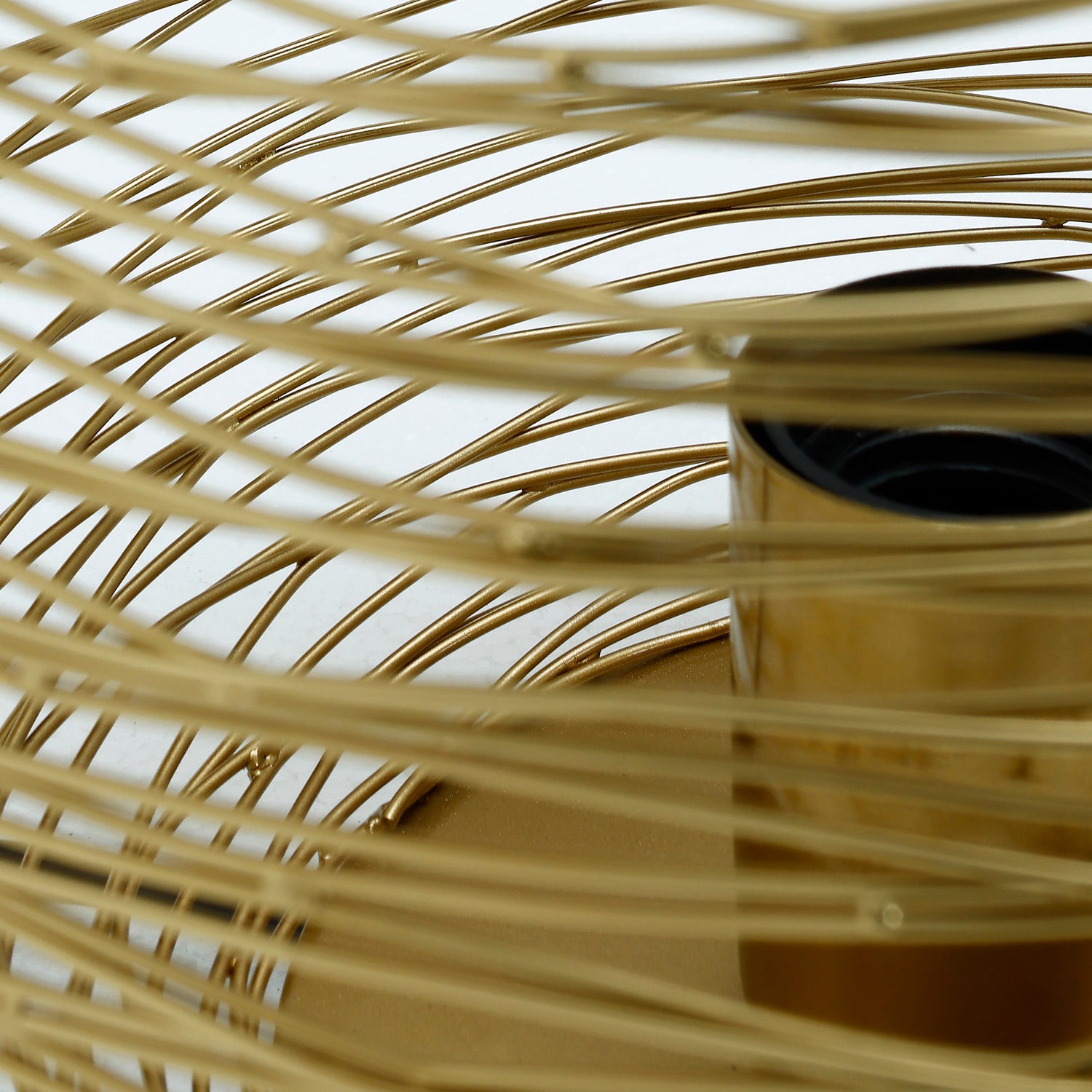 Andres Gold Iron Table Lamp Round Wired Design S