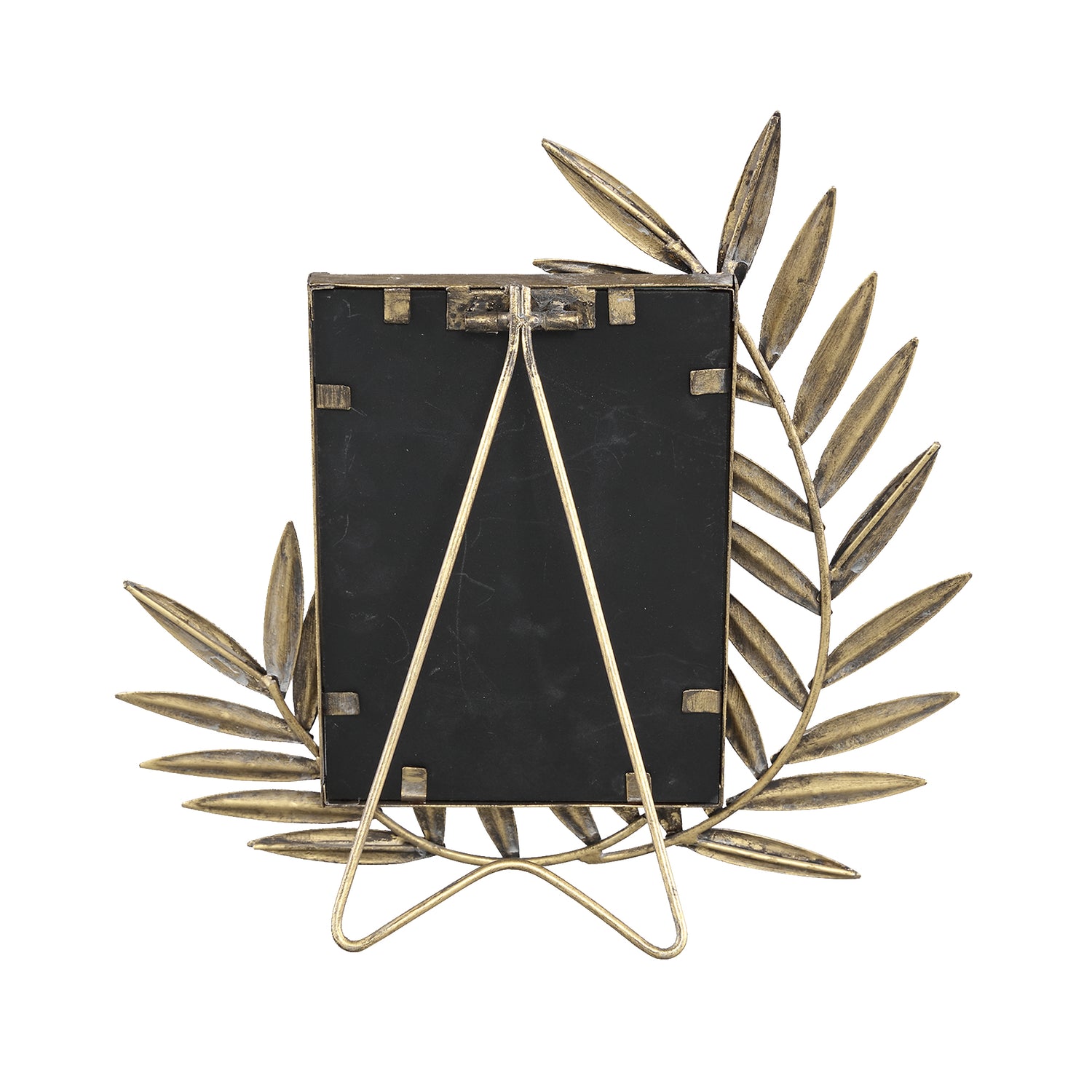 Merila Gold Metal Photoframe With Leaf Corner