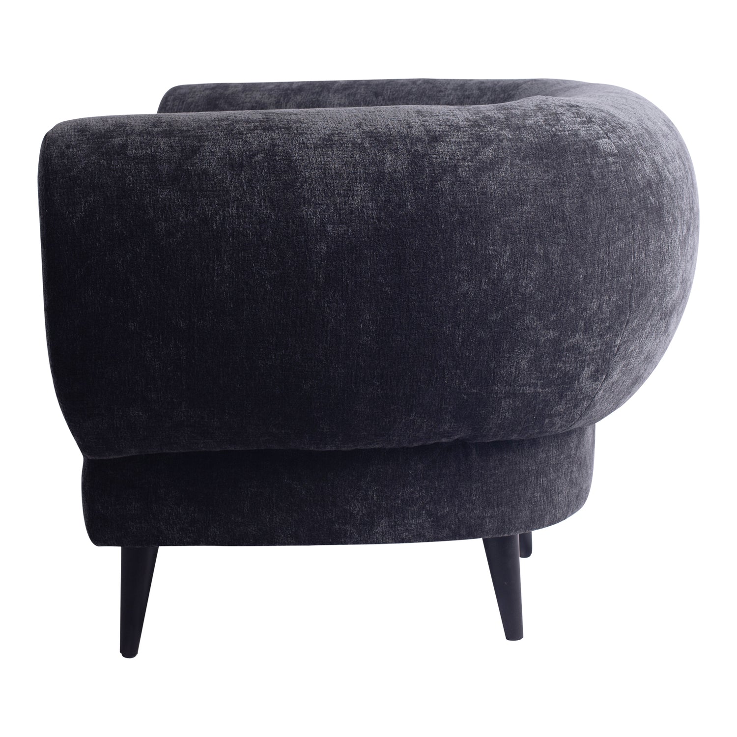 Elefan Anthracite Fauteuil Round Armrest