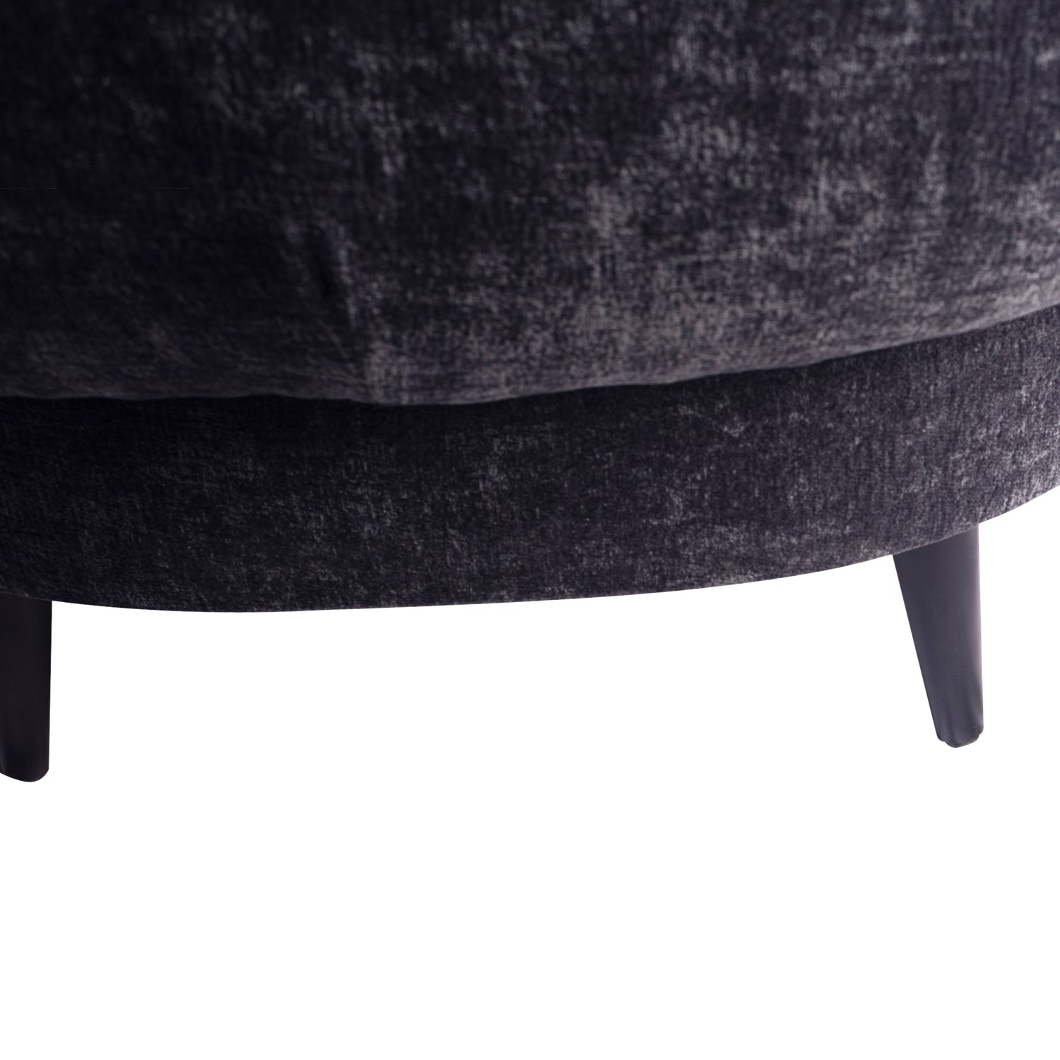Elefan Anthracite Fauteuil Round Armrest