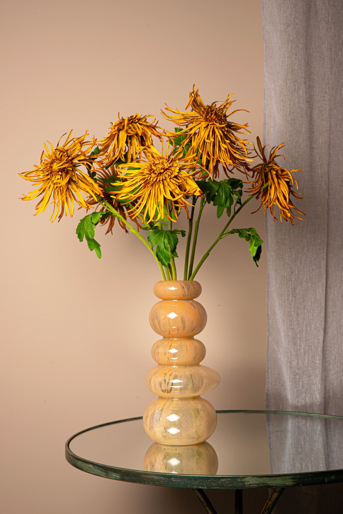 Garden Flower Yellow Mum Spray With Bud B