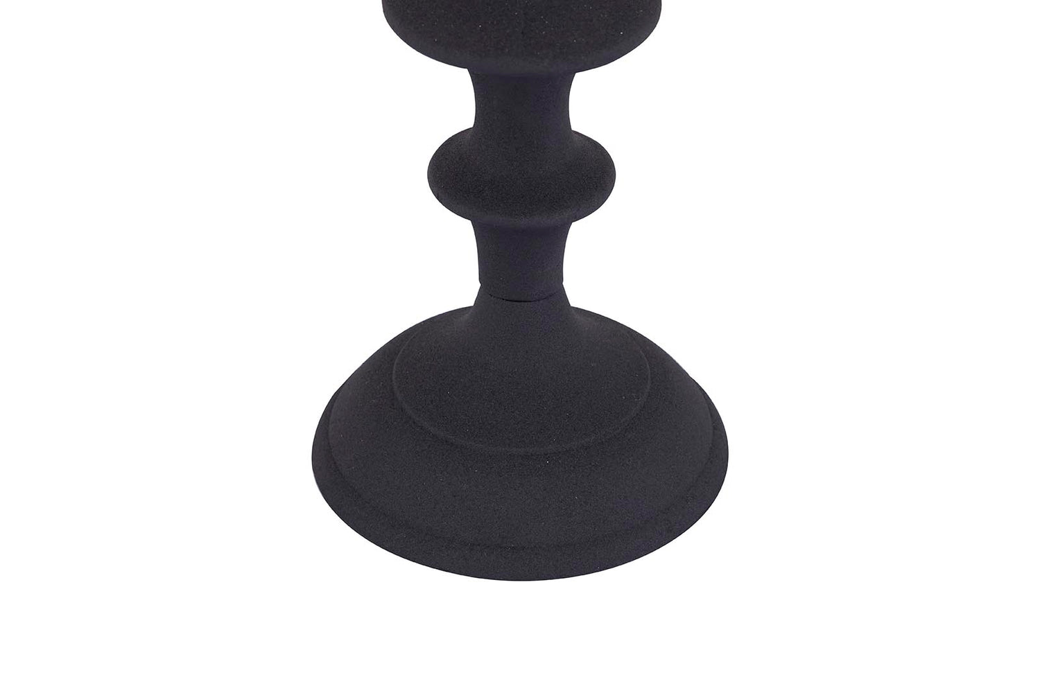 Yourney Black Casted Alu Candleholder Round High