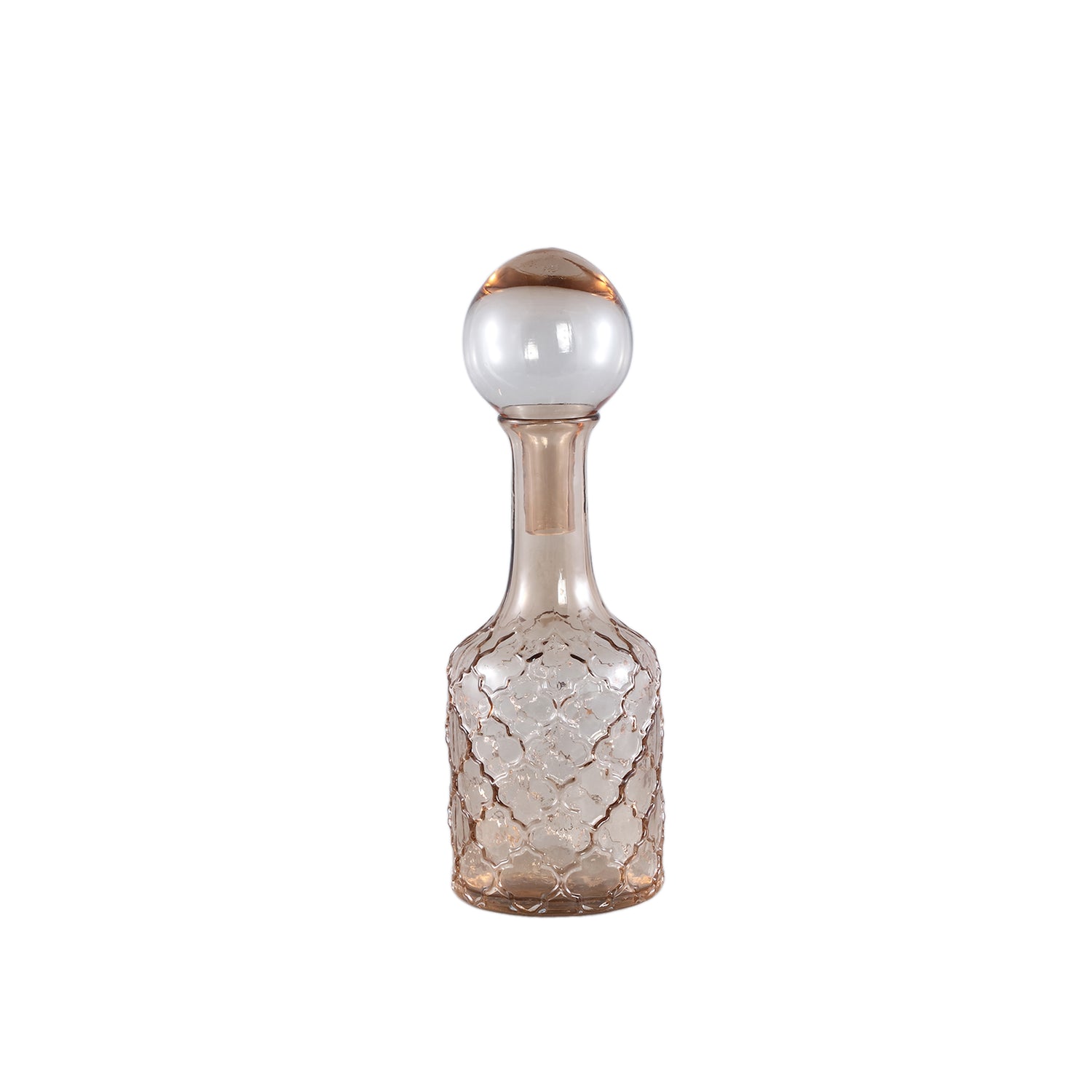 Cianna Brown Glass Bottle Round With Bal S