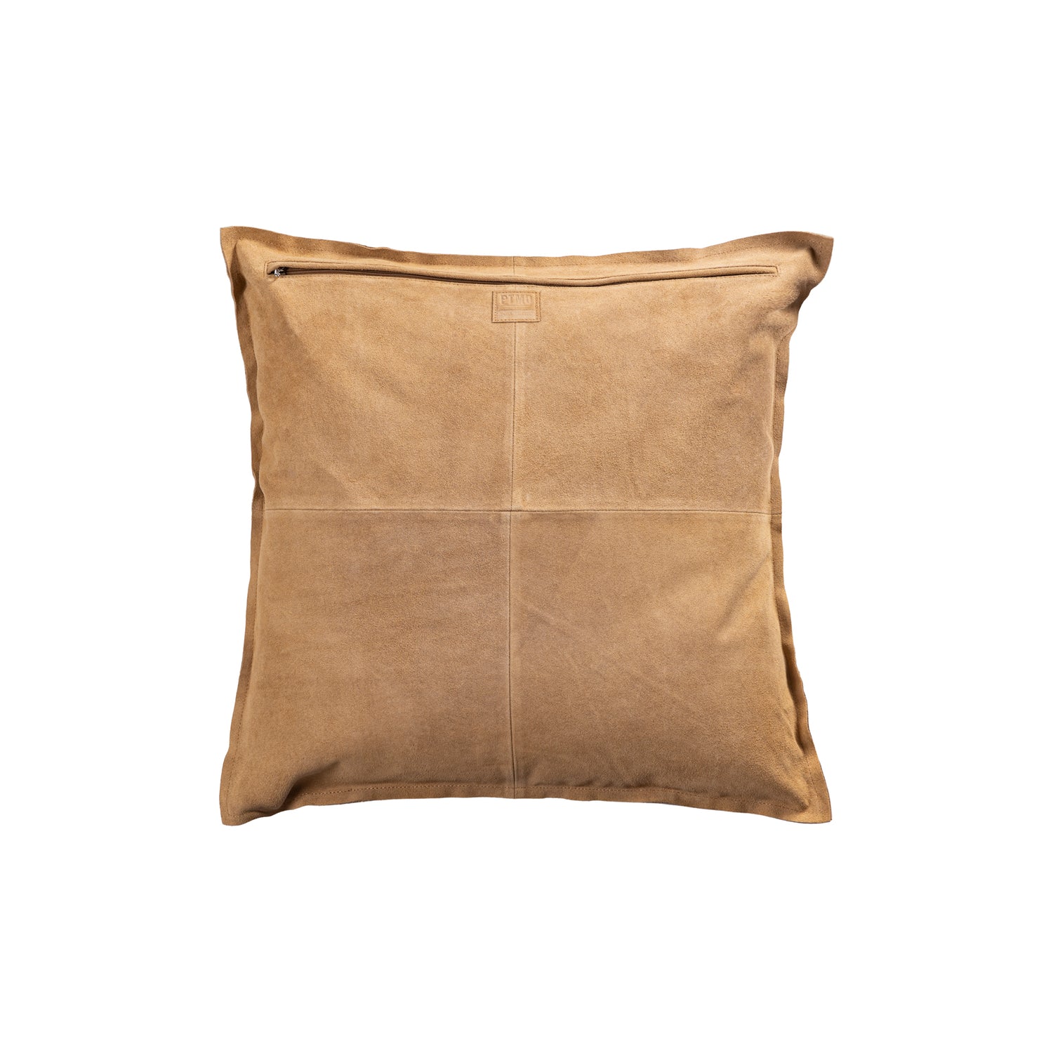 Cobie Camel Suede Leather Cushion Square L