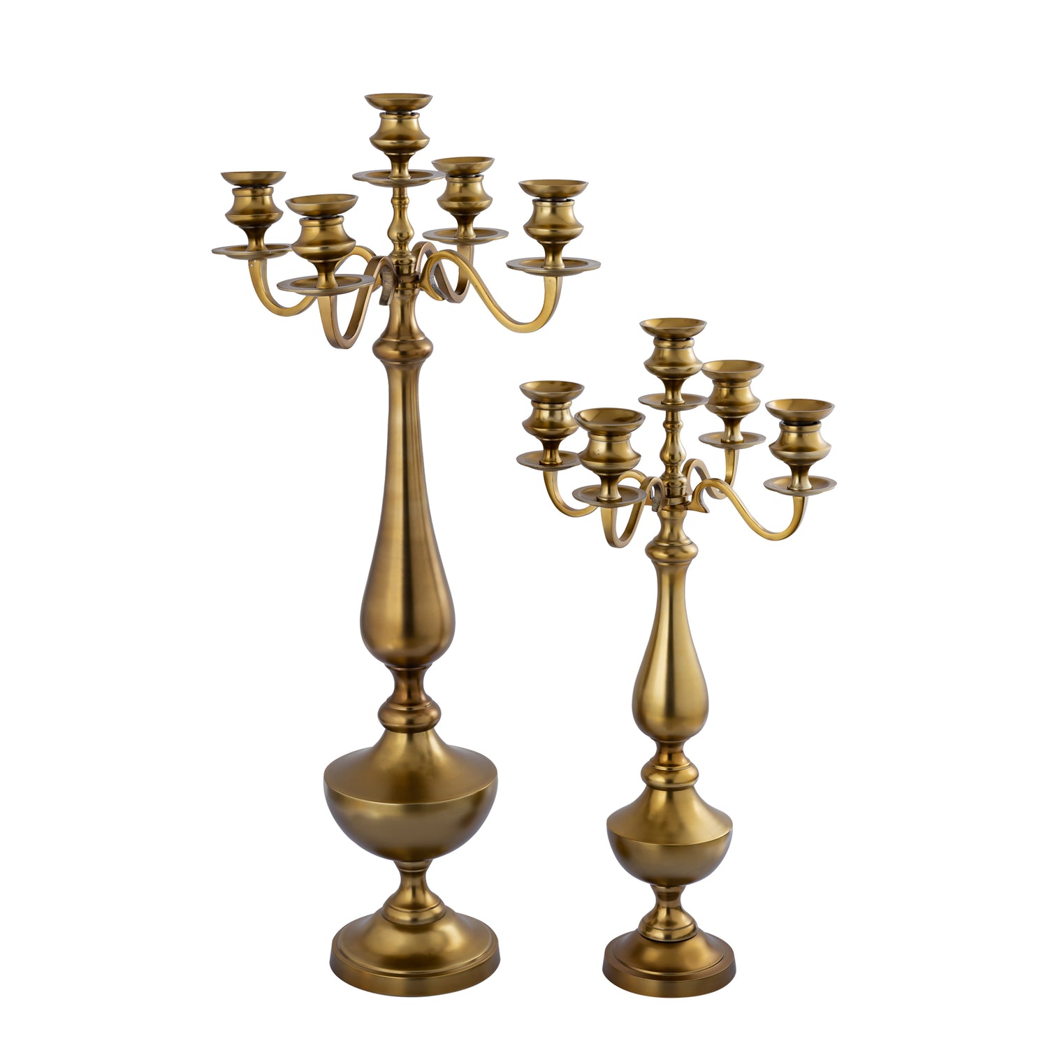 Manuelle Gold Casted Alu Candle Holder M